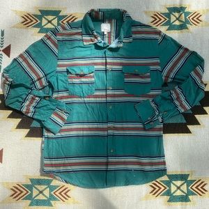 Button Down Striped Flannel